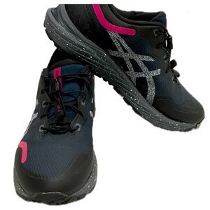 ASICS Black and Pink Athletic sneakers